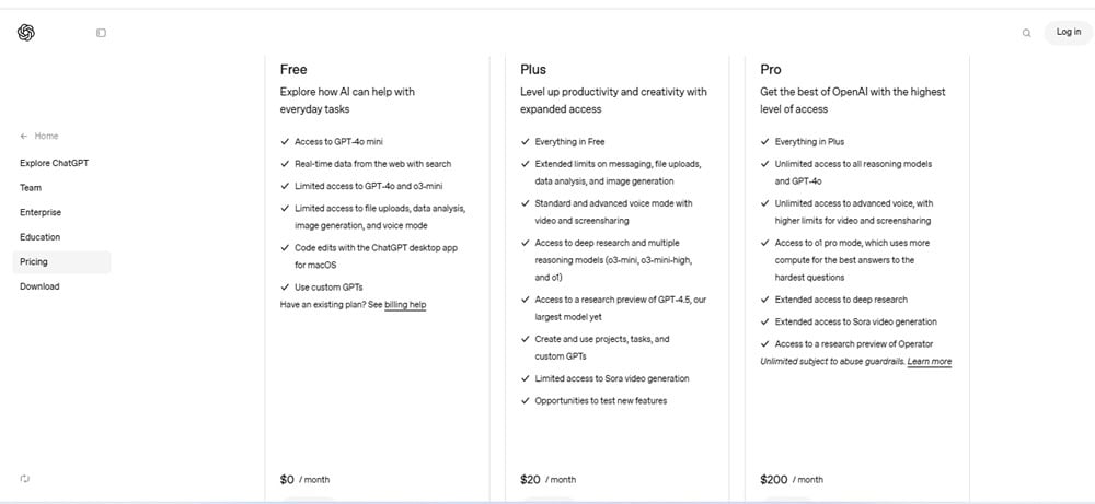 ChatGPT Pricing