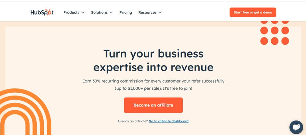 HubSpot Affiliate Program