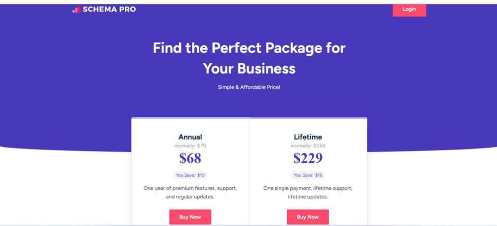 Schema Pro Pricing