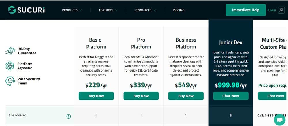 Sucuri Pricing