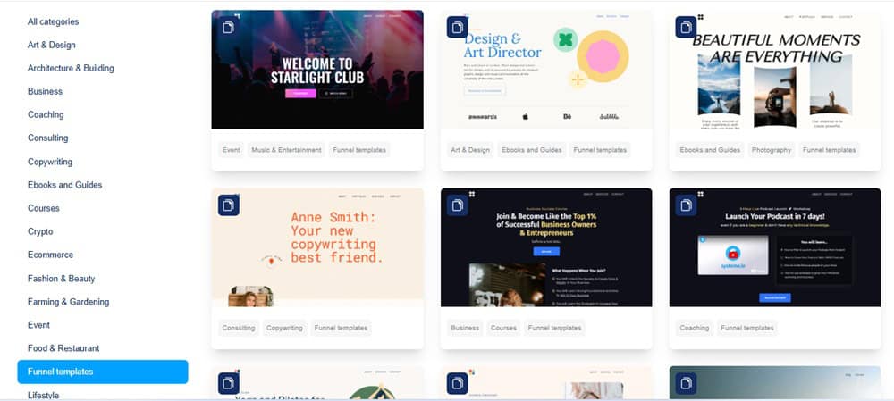 Systeme.io Funnel Templates Systeme.io Funnel Templates