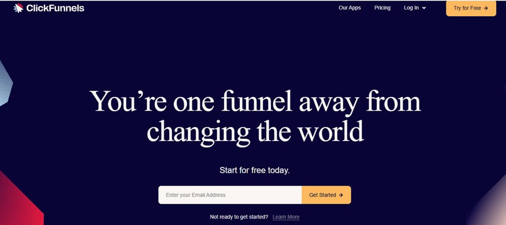 ClickFunnels Homepage