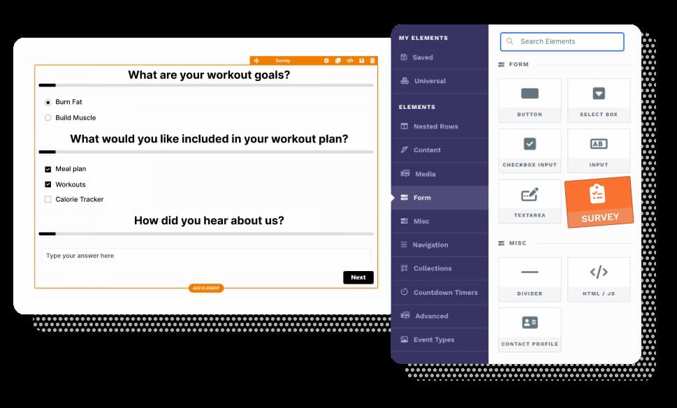 ClickFunnels Survey Workflows