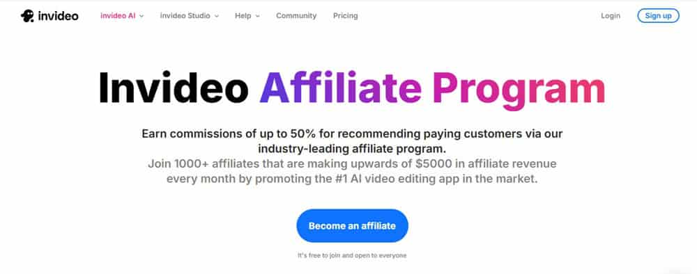 InVideo AI Affiliate Program