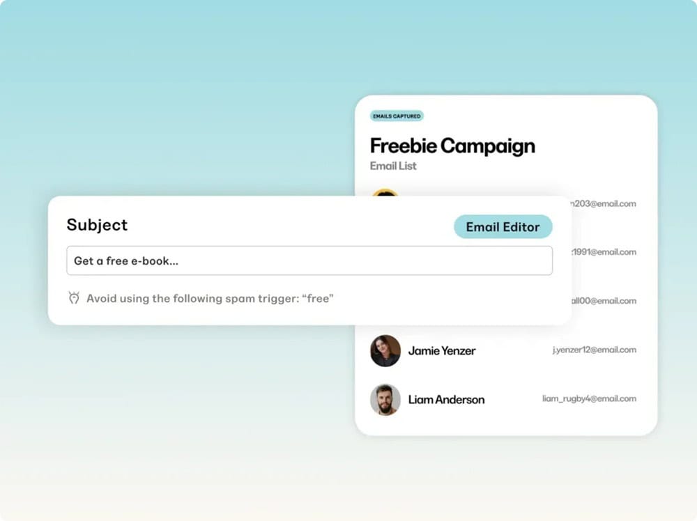 Kajabi Email editor