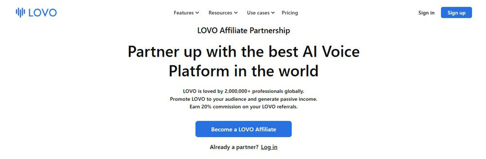 LOVO AI Affiliate Program