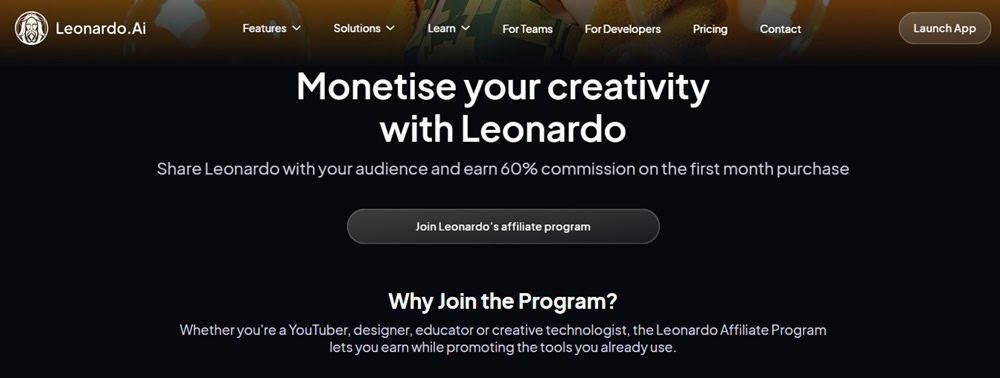 Leonardo AI Affiliate Program