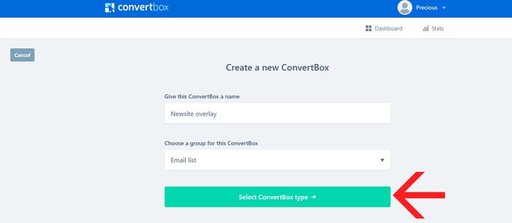 Select ConvertBox Type Select ConvertBox Type