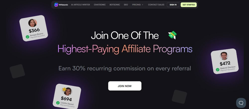 WriteSonic Affiliate Program