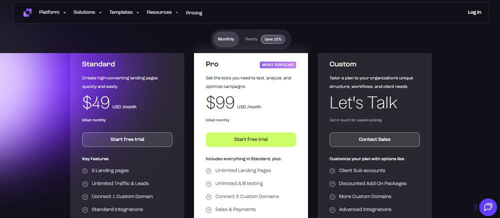 LeadPages Pricing