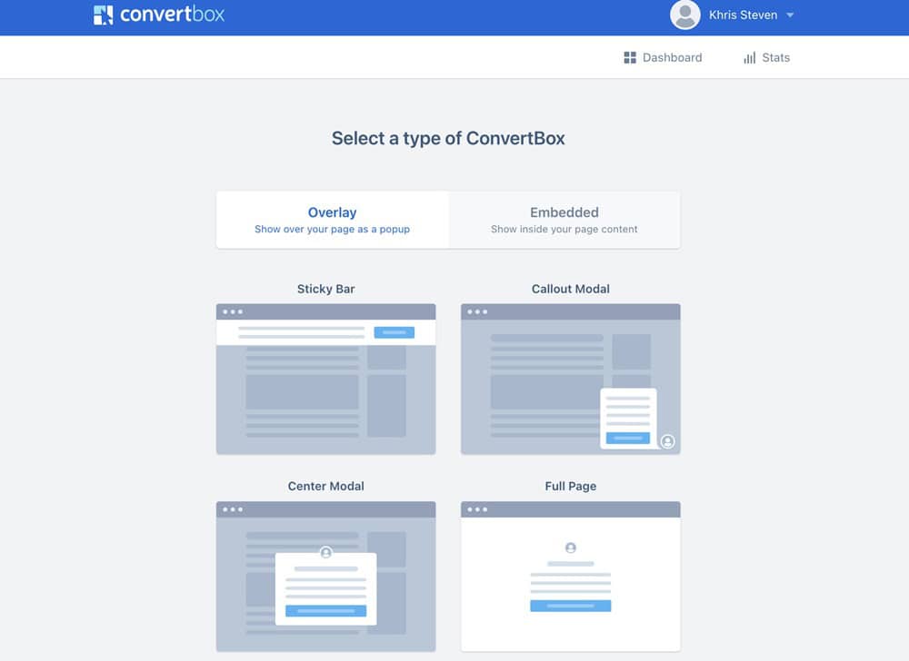 My ConvertBox Dashboard