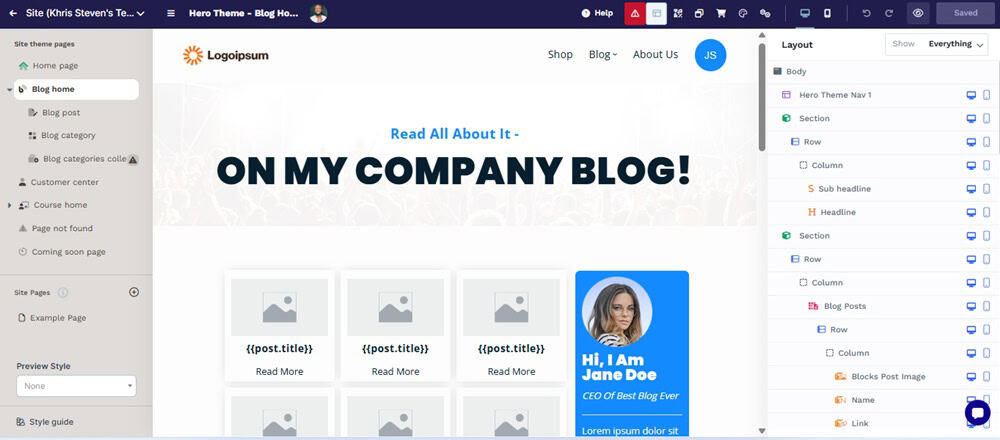 ClickFunnels Blog Builder