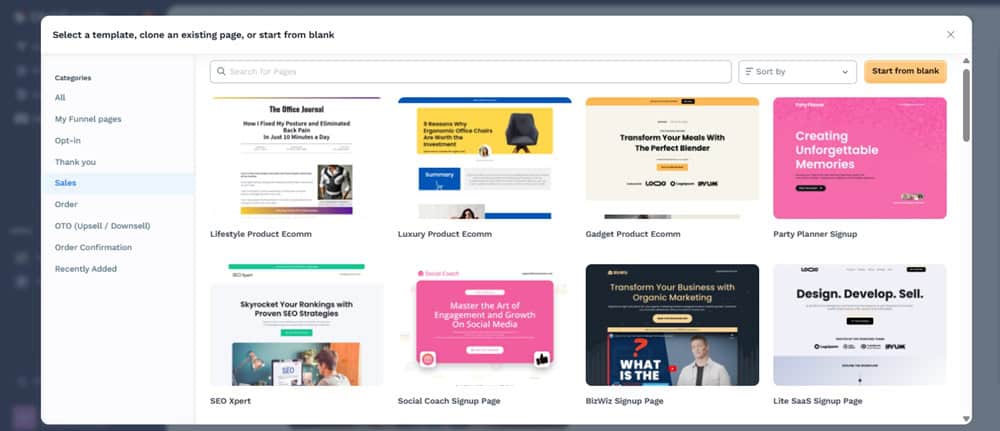 ClickFunnels Landing page templates