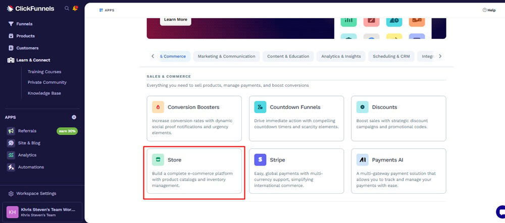 ClickFunnels Online Store