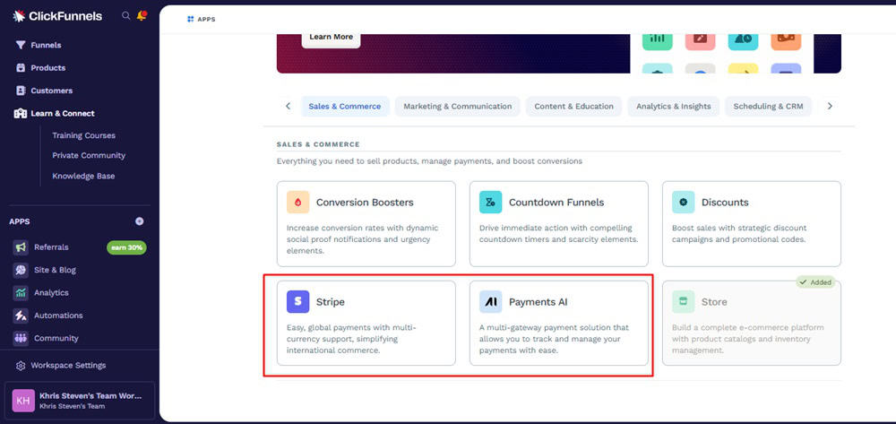 ClickFunnels Payment Processors
