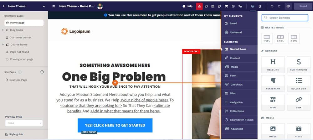 ClickFunnels Site Builder