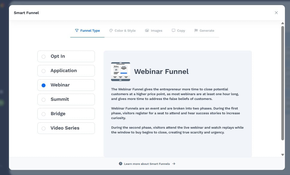 ClickFunnels Smart Funnel Builder