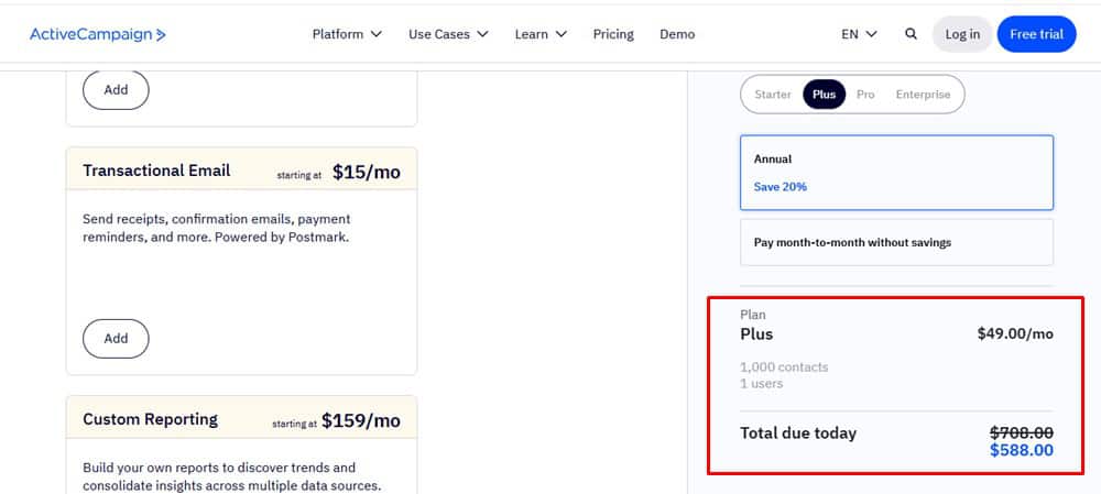 ActiveCampaign Discount for Plus Plan ActiveCampaign Discount for Plus Plan