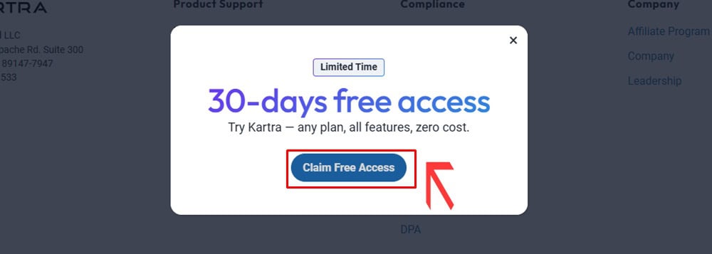 Kartra 30 Day Free Access