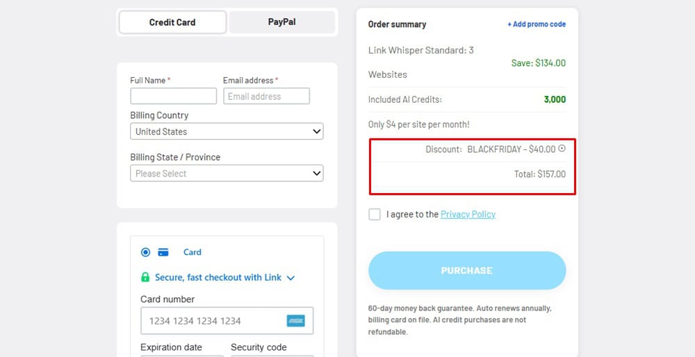Link Whisper Standard Plan BF Discount Link Whisper Standard Plan BF Discount