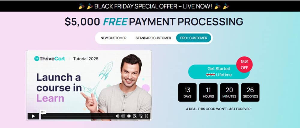 ThriveCart Pro+ Customer BF Deal