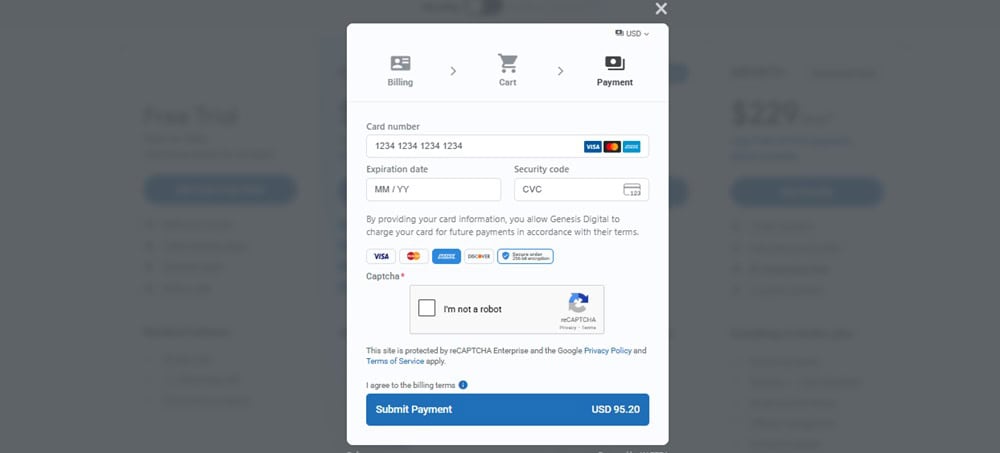 Kartra Payment Page